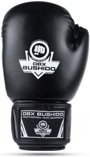 DBX Bushido Боксови Ръкавици От Синтетична Кожа За Състезание Черни