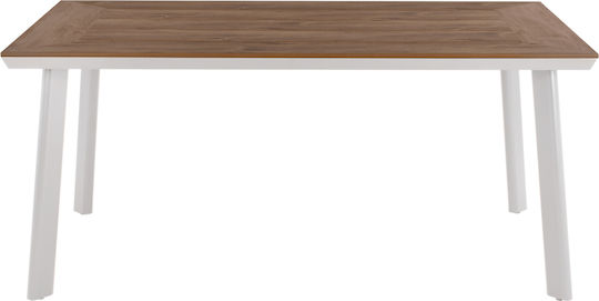 Set Dining de Exterior Berg 5 Piese Alb