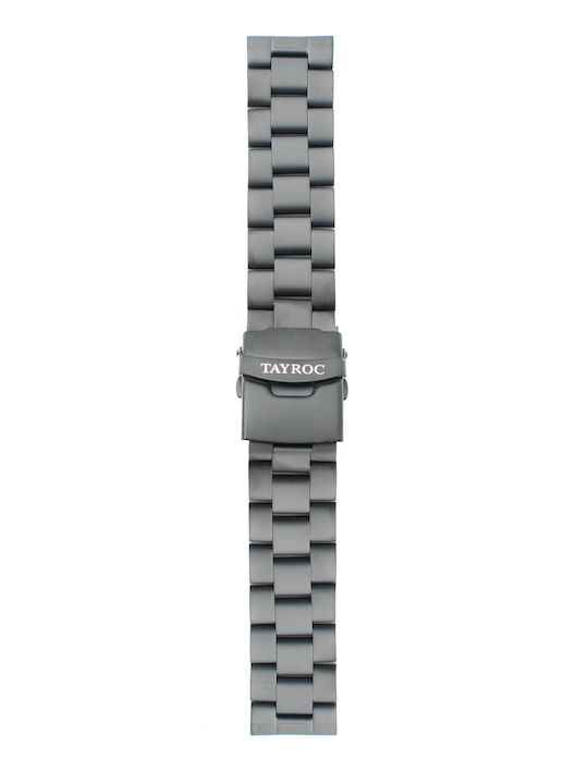 Tayroc Μεταλλικό Μπρασελέ Ασημί 22mm