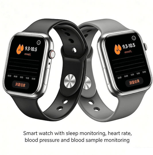 Unitek Q33 Smartwatch με Παλμογράφο (Γκρι)