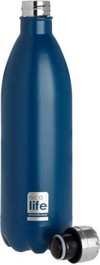 Ecolife Thermos Bottle BPA Free 1lt Blue