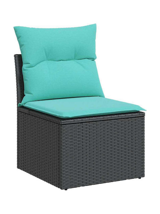 Outdoor Corner Sofa Rattan With Cushions 62x62x69cm