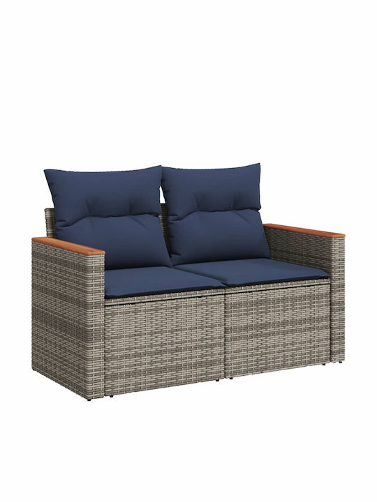 Canapea De Colț Pentru Exterior Din Rattan Cu Perne 62x62x69cm