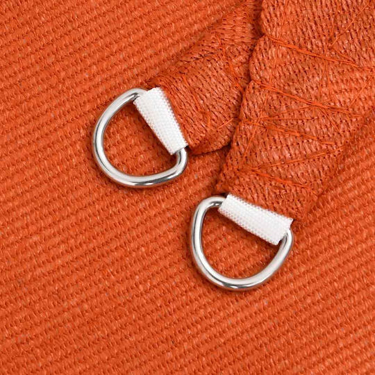 vidaXL Трапецовидно Shade Sail Оранжево 3x4x2м 160гр/м²