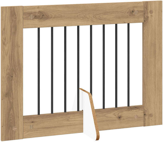 vidaXL Dog Door Made of Metal in Brown Colour 80 x 60 x 60 cm