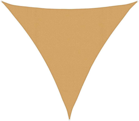 vidaXL Τρίγωνο Πανί Σκίασης Μπεζ 4m 160gr/m²