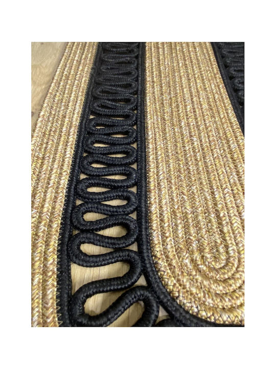 SteweHome Runner Bumbac Negru 30x80cm
