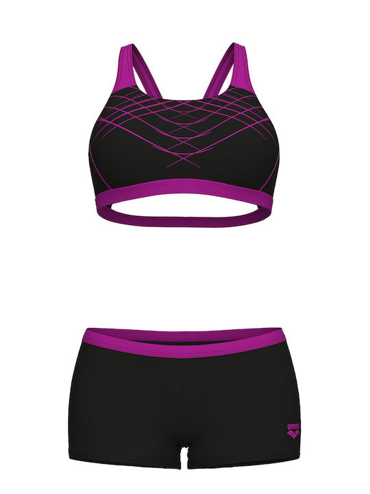 Set Bikini Black, Very Fuchsia