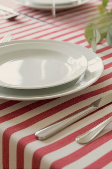 SteweHome Cotton Knitted Red Tablecloth 80x80cm