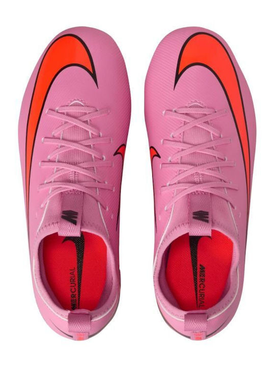 Mercurial Vapor FG/MG Kids Soccer Cleats And Shoes Molded Pink
