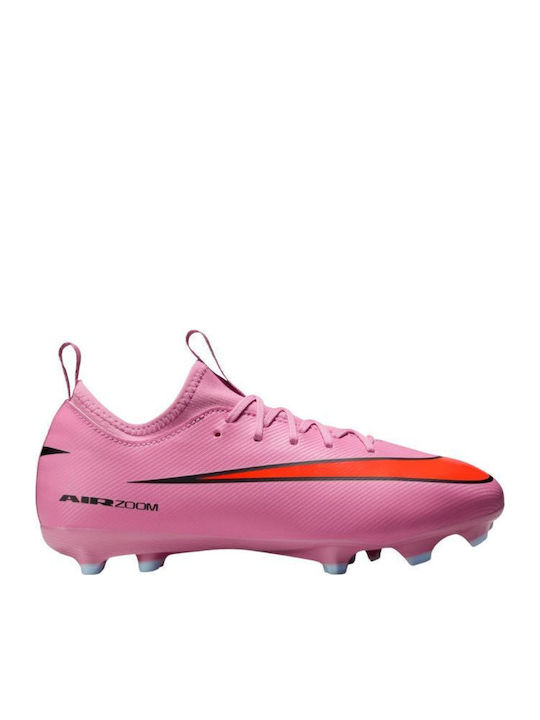 Mercurial Vapor FG/MG Kids Soccer Cleats And Shoes Molded Pink