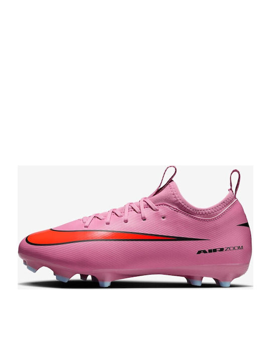 Mercurial Vapor FG/MG Kids Soccer Cleats And Shoes Molded Pink