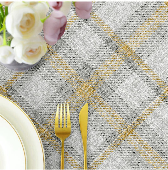 SteweHome Stain Resistant Gray Tablecloth 80x120cm SteweHome Stain Resistant Gray Tablecloth 80x120cm