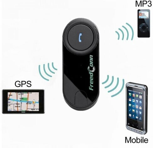 FreedConn T-COM SC Sistem de comunicare pentru motociclete cu un singur căști cu Bluetooth