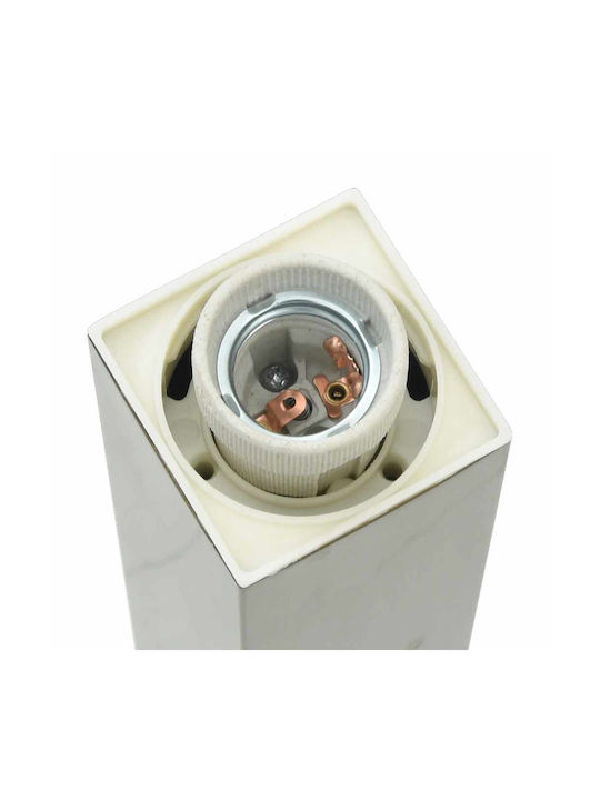 vidaXL Φωτιστικό Κολωνάκι Εξωτερικού Χώρου 40W IP44 για Ντουί E27 Ασημί