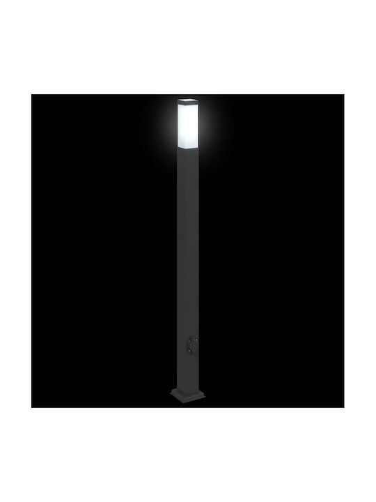 vidaXL Outdoor Small Post Floor Lamp 40W IP44 for E27 Socket Black