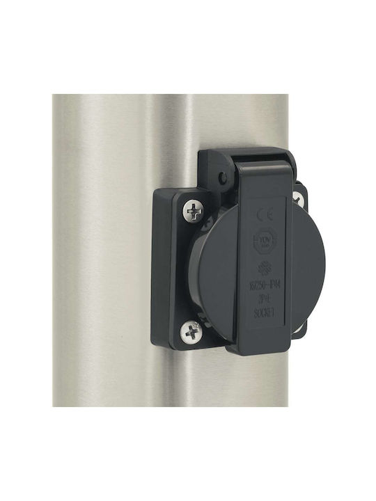 vidaXL Φωτιστικό Κολωνάκι Εξωτερικού Χώρου 40W IP44 για Ντουί E27 Ασημί