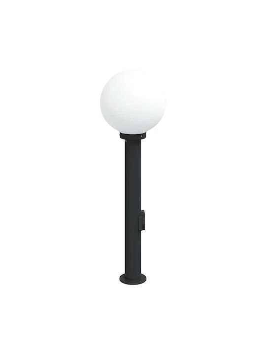 vidaXL Outdoor Small Post Floor Lamp 40W IP44 for E27 Socket Black