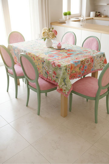 SteweHome Pink Tablecloth 140x180cm SteweHome Pink Tablecloth 140x180cm