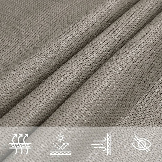 vidaXL Τρίγωνο Πανί Σκίασης Γκρι 3m 160gr/m²