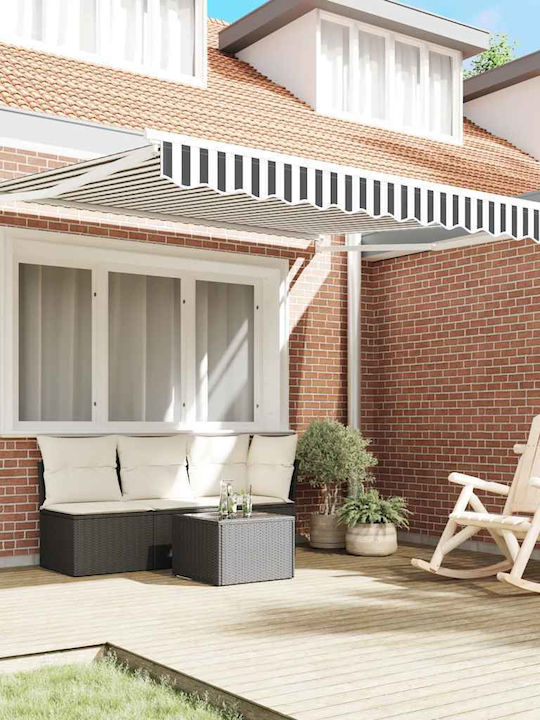 vidaXL Τέντα Βεράντας Γκρι 3x2.5m