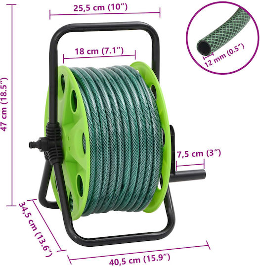 vidaXL Garden Hose Box for Hose up to 20m