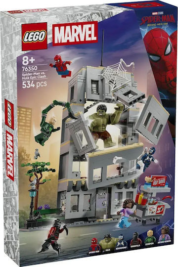 LEGO Spider-Man Spider-Man vs Hulk Epic Clash for Ages 8+ 534 Pieces