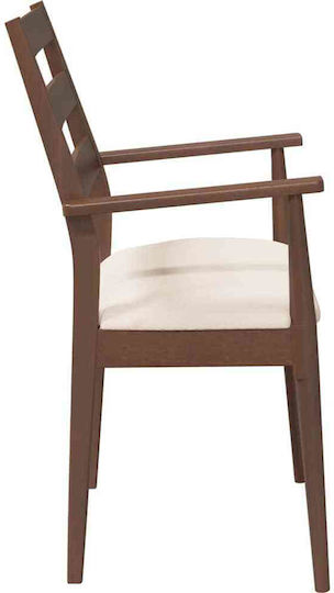 Wooden Brown Dining Chairs 2 Pieces 57x51.5x90cm