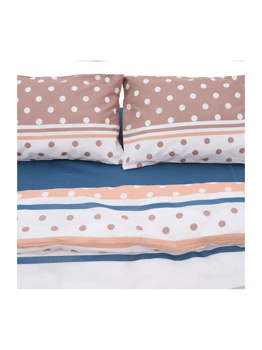 Heinner Set Cearceafuri de Pat King Size cu Elastic 180x200cm Polk 4 Bucăți