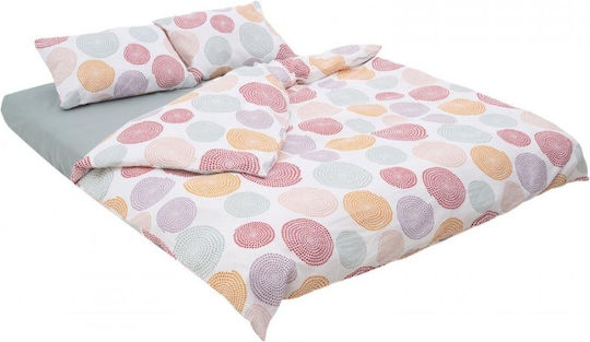 Heinner King Size Bed Sheets Set With Rubber Hugger 180x200cm Mara 4 Pieces