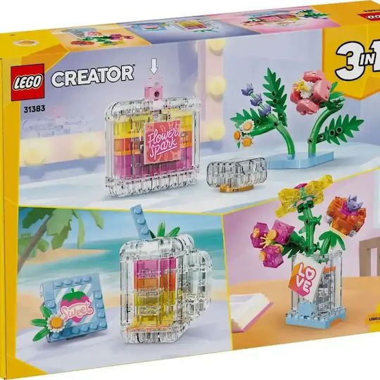 LEGO Creator 3-in-1 Floral Decor Perfume Bottle for 8+ Years 286 Pieces