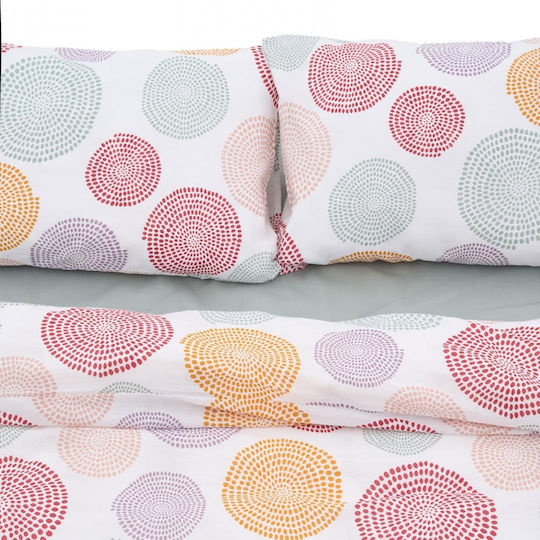 Heinner King Size Bed Sheets Set With Rubber Hugger 180x200cm Mara 4 Pieces