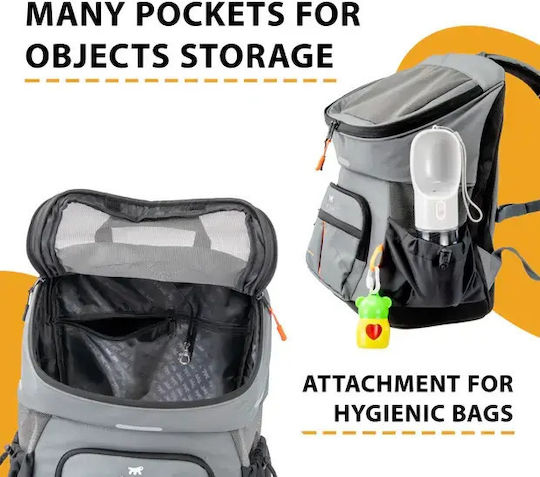 Ferplast Waterproof Backpack for Carrying Dog / Cat up to 10kg Black