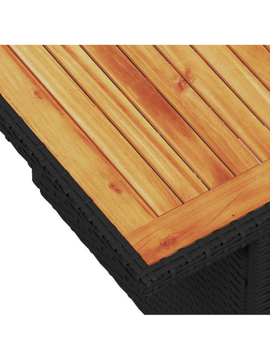 Garten- und Outdoor-Möbelsets 6 Stück Schwarz mit Kissen