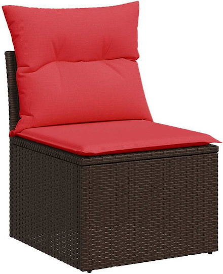 vidaXL Garden & Outdoor Furniture Set Living Room 8 Pieces Brown with Pillows
