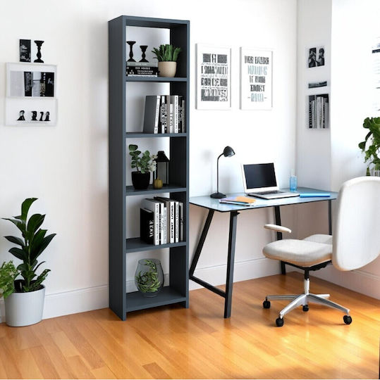 Gray Bookcase 40x20x160cm