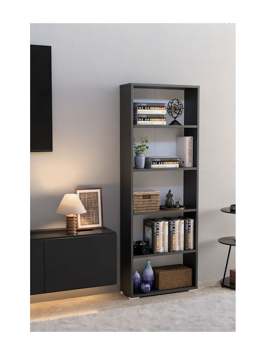 Βιβλιοθήκη Γκρι 56x20x150εκ.