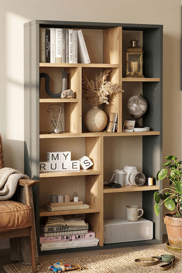 Brown Bookcase 75x22x123cm