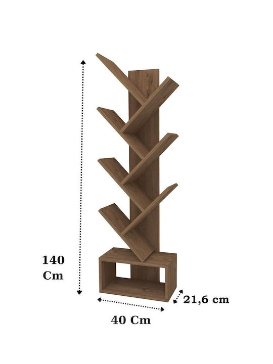 Βιβλιοθήκη Ατλαντικός Πεύκος 40x21x140εκ.