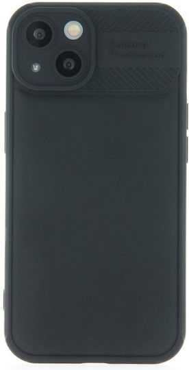 TelForceOne Back Cover Σιλικόνης Σετ με Τζαμάκι Μαύρο (Xiaomi Redmi 13C)
