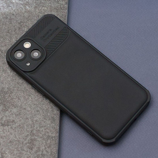 TelForceOne Back Cover Σιλικόνης Σετ με Τζαμάκι Μαύρο (Xiaomi Redmi 13C)