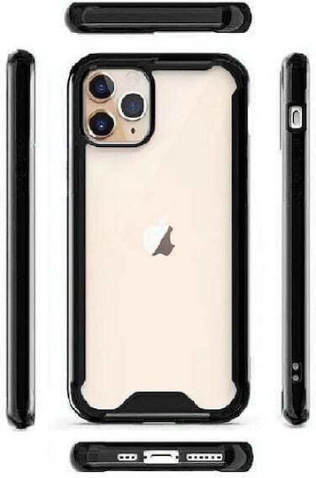 Tel Protect Acrylic Umschlag Rückseite Silikon Schwarz (iPhone 12 Pro Max)