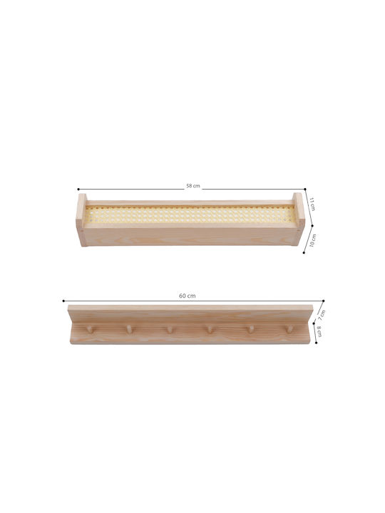Multicolour Wall Shelf 10x10x10cm