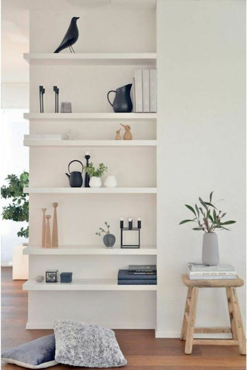 Wall Shelves White 6 Pieces 60x15x15cm