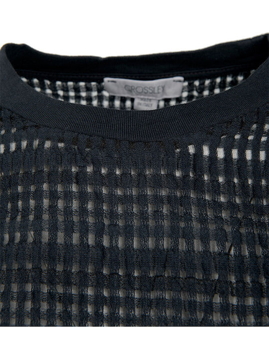 Women's Blouse Short Sleeve Black Basel-900