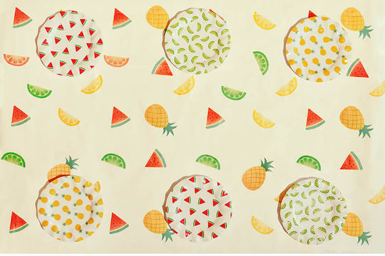 Party-Tischdecke Aus Papier Beiges Obst