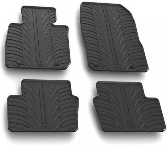 Lampa Set of Front and Rear Mats 4pcs Tray Type for Mazda CX-3 2015 Black