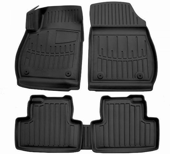 Race Axion Set of Front and Rear Mats 5pcs Tray Type for Opel Zafira Tourer 2011-2019 Black