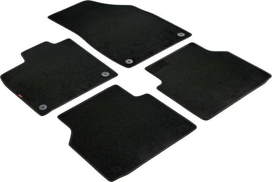 Lampa Set Front and Back Car Mats 4 Pieces for Skoda Enyaq Audi e-tron Black