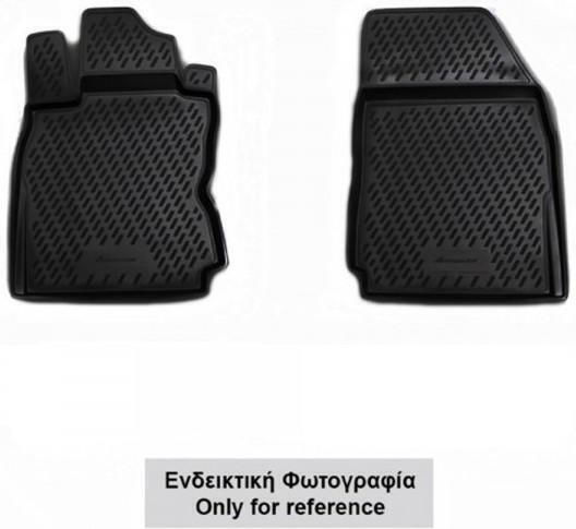 Novline Front Mats 2pcs Tray Type for Nissan NP300 2016+ Black